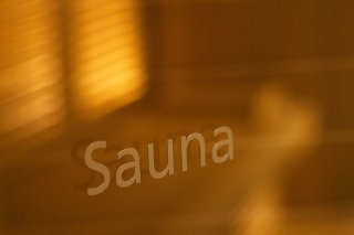 Sauna im Wellness-Bereich